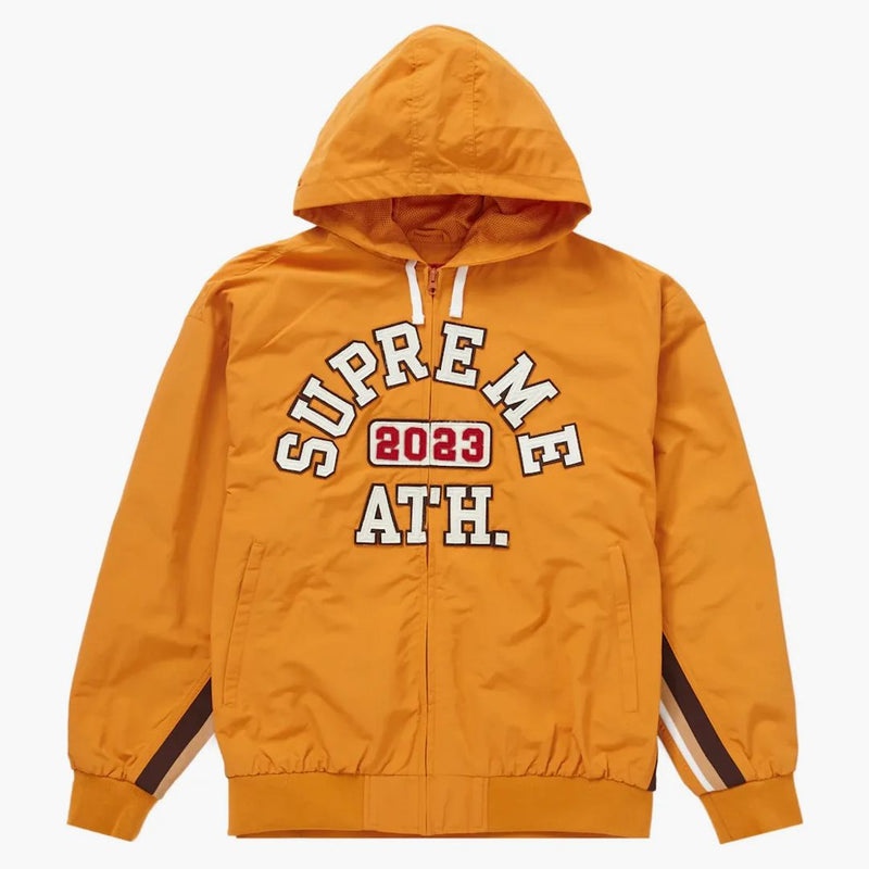 Supreme Appliqué Hooded Track Jacket Orange