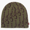 Supreme Arabic Jacquard Beanie Green