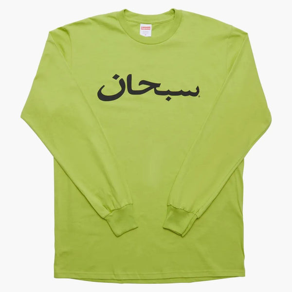 Supreme Arabic Logo L/S Tea Lime