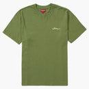 Supreme Arabic logo Washed s/s tea olive