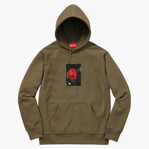 Supreme Araki Rose Hooded Sweatshirt Olive