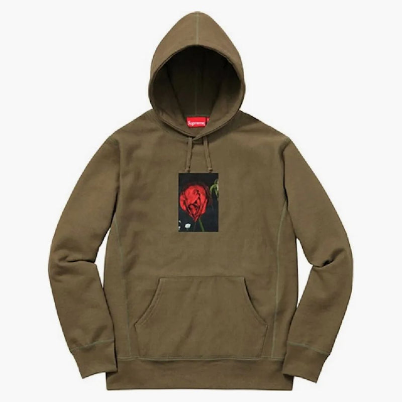 Supreme Araki Rose Hooded Sweatshirt Olive