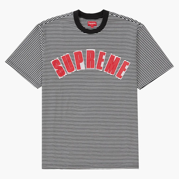 Supreme Arc Applique S/s S/s Top White Stripe