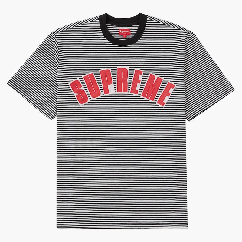 Supreme Arc Applique S/s S/s Top White Stripe