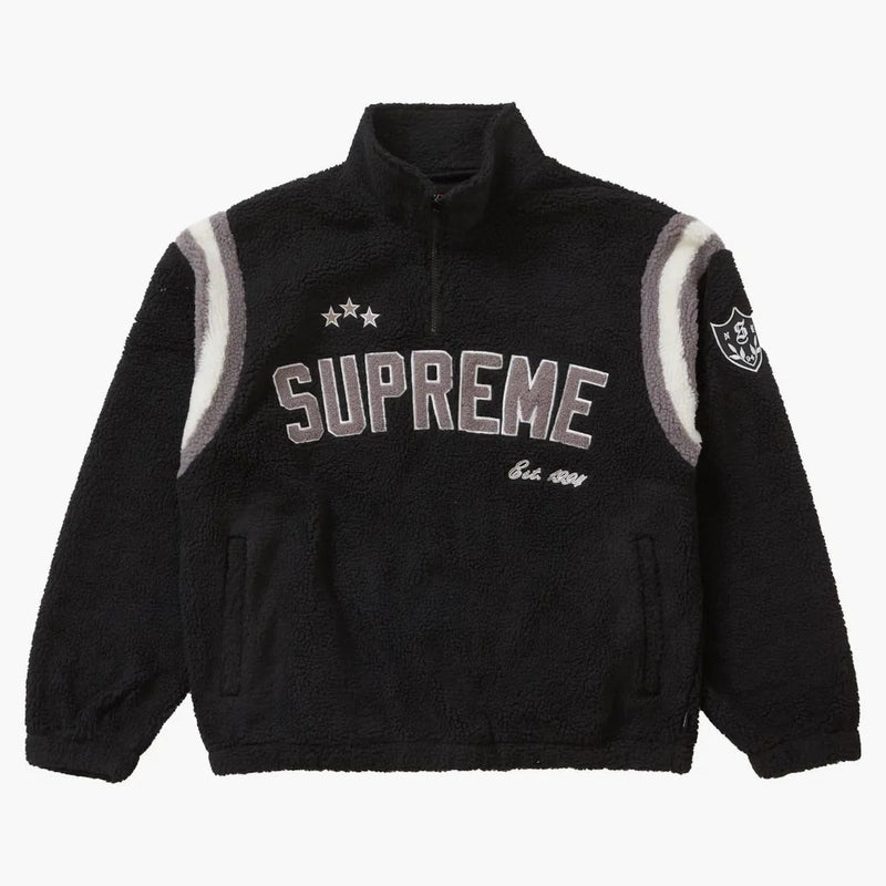 Supreme Arc Half Zip Fleece Sweater Black