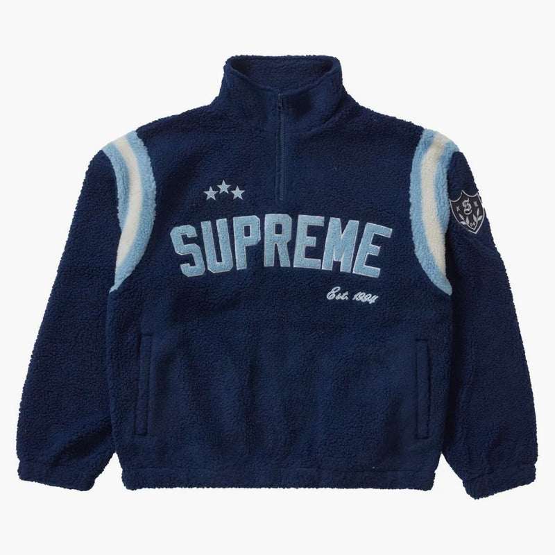 Najwyższy łuk pół zip polar Sweater Navy