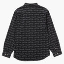 Supreme Arc Jacquard Denim Shirt Black