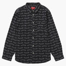 Supreme Arc Jacquard Denim Shirt Black