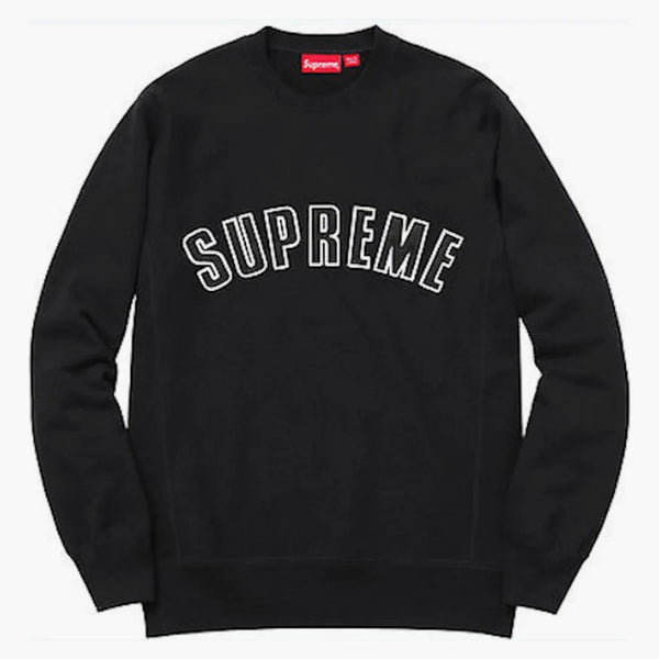 Supreme Arc Logo Crewneck svart