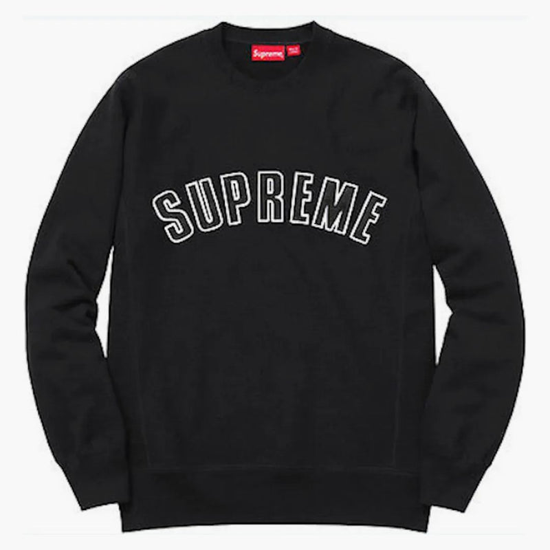 Supreme Arc Logo Crewneck svart