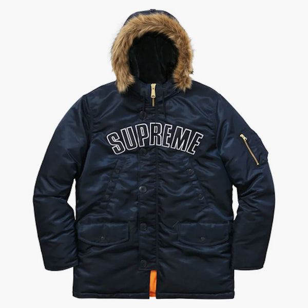 Supreme Arc Logo N3b Parka Navy