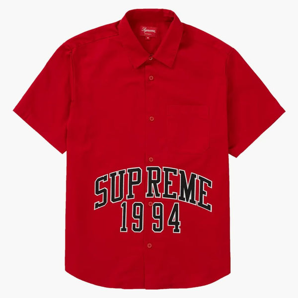Supreme Arc Logo s/s arbetsskjorta röd