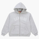 Supreme Arc Thermal Lined Zip Up Hooded Sweatshirt Ash Grey