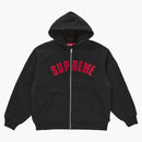 Supreme Arc Thermal Lined Zip Up Hooded Sweatshirt Black