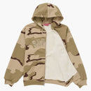 Arc thermal zip up hooded sweatshirt desert camo