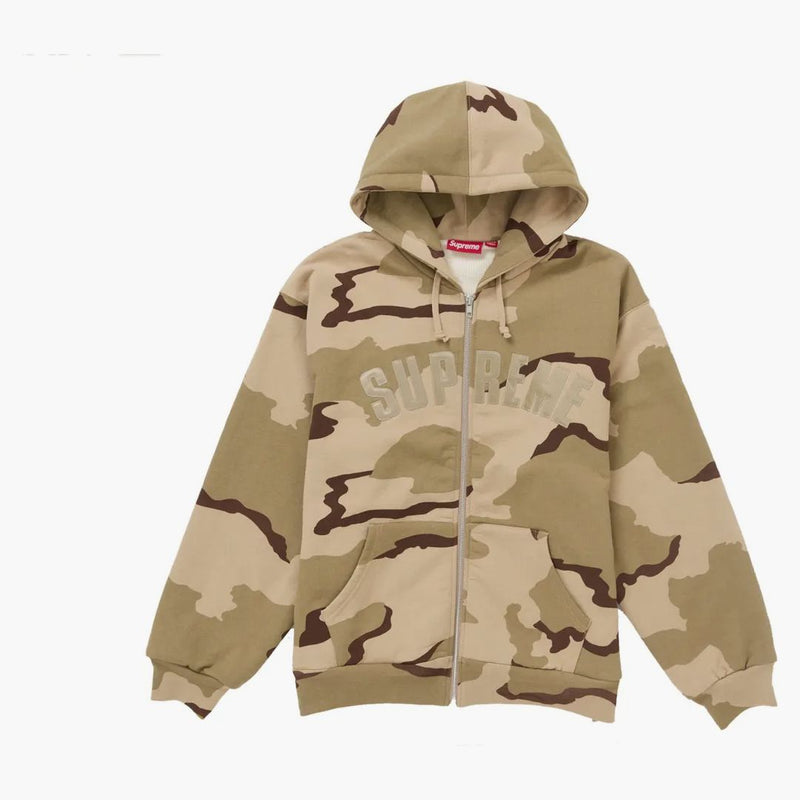 Arc Thermal Zip Up Hooded Sweatshirt Desert Camo