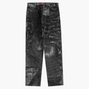 Supreme Archive Denim Jacquard Regular Jean Black