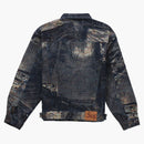 Supreme Archive Denim Jacquard Trucker Jacket Blue