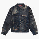 Supreme Archive Denim Jacquard Trucker Jacket Blue