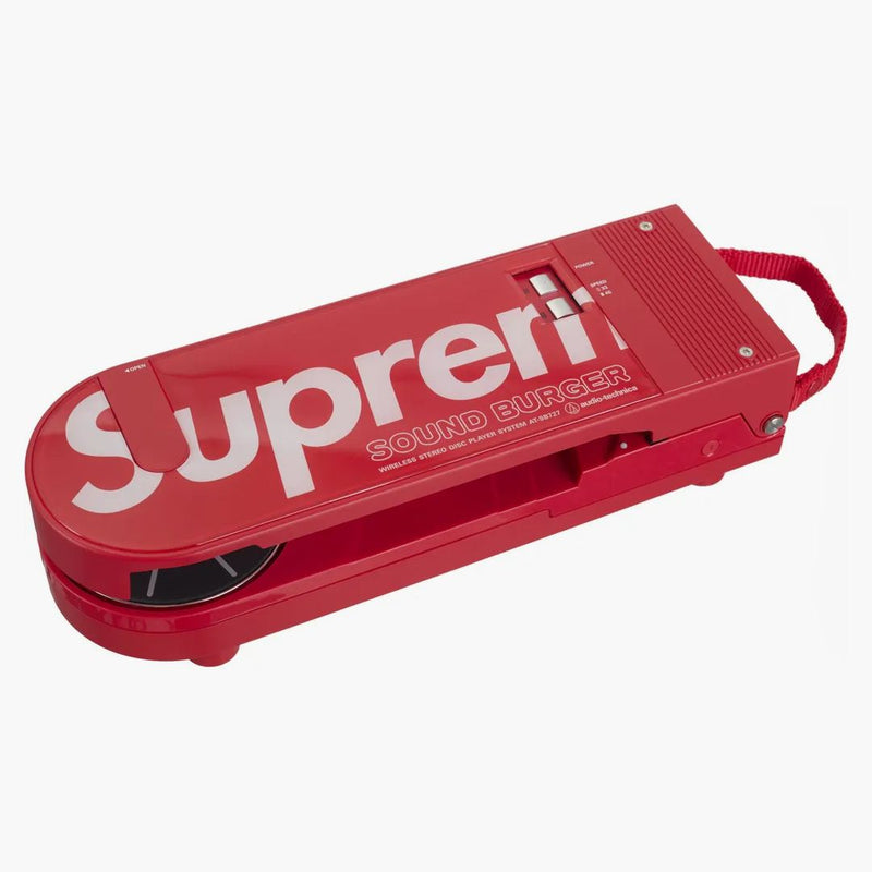 Supreme Audio Technica Sound Burger Turntable Red