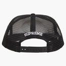 Supremo autorizado de malla Autorizada 5 panel FW24 Negro