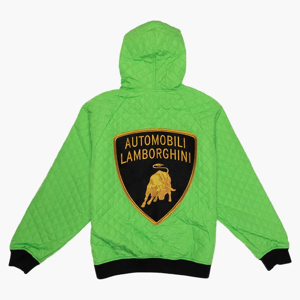 Supreme Automobili Lamborghini Hooded Work Jacket Lime