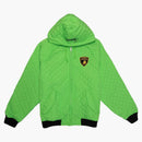 Supreme Automobili Lamborghini z kapturem z kapturem limonka