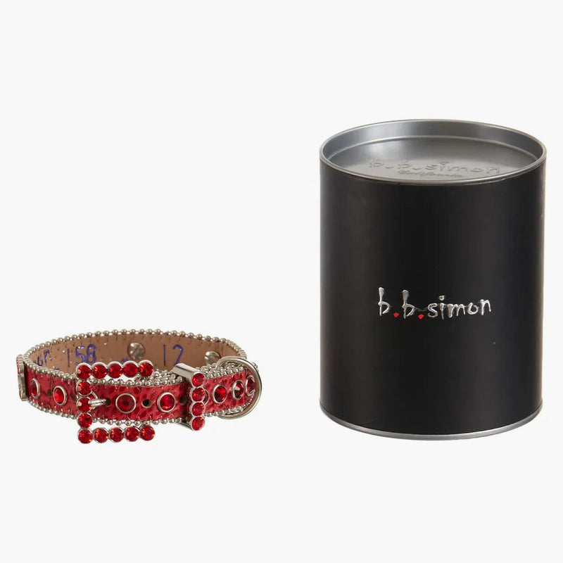 Supreme B.B. Simon Studded Dog Collar Red