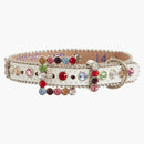 Supreme B.B. Simon Studded Dog Collar White