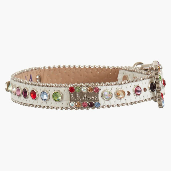 Supreme B.b. Simon Studded Dog Collar White