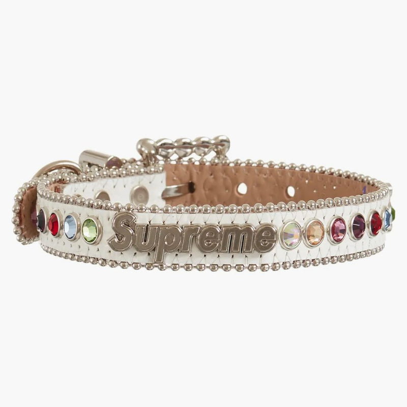 Supreme B.b. Simon Studded Dog Collar White