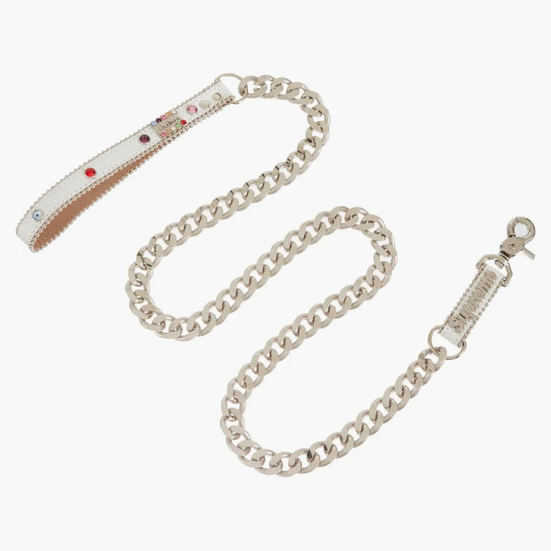 Supreme B.b. Simon Studded Dog Leash White