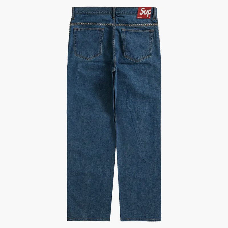 Supreme B.b. Simon Studded Regular Jean Blue