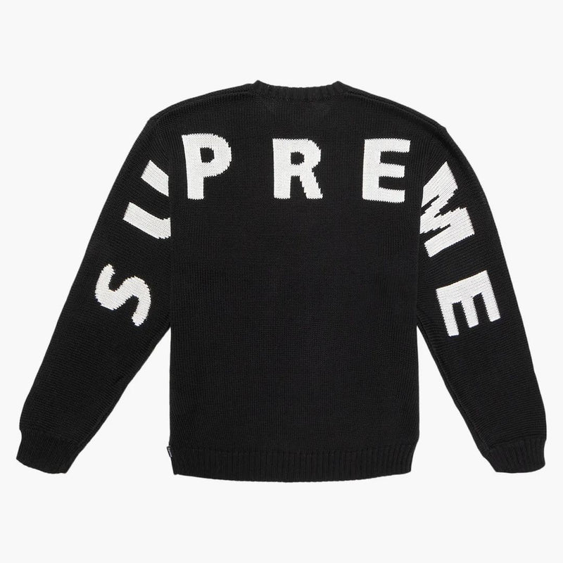Supremo retro logo maglione nero