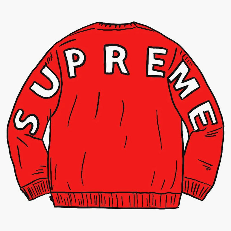 Supremo Back Logo Sweater Red