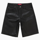 Supreme Baggy Leather Short (ss25) Black