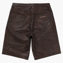 Supreme Baggy Leather Short (ss25) Brown