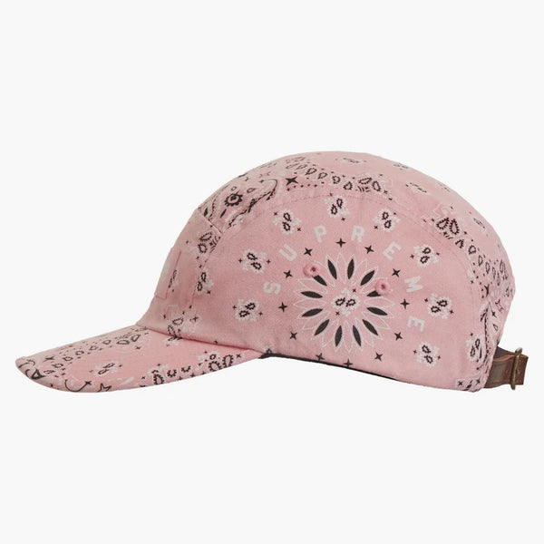 Supreme Bandana Camp Cap Pink