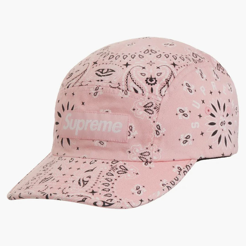 Supreme Bandana Camp Cap Pink