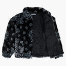 Supreme Bandana Faux for Bomber Jacket Black