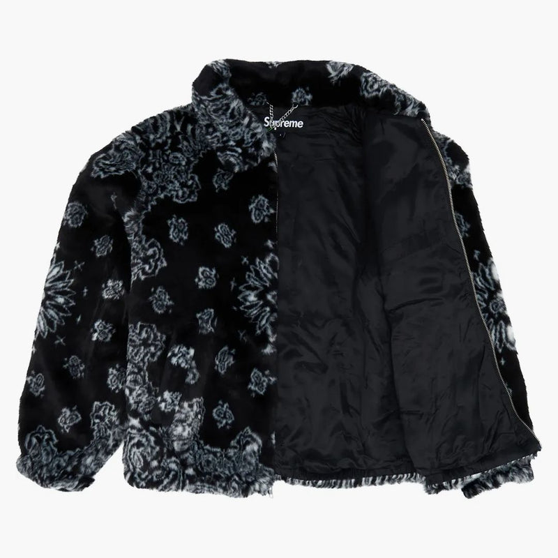 Nejvyšší bandana faux pro bombardovací bundu černá