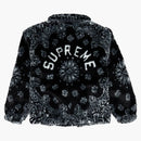 Supreme Bandana Faux for Bomber Jacket Black
