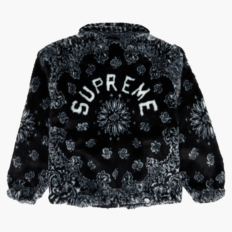 Nejvyšší bandana faux pro bombardovací bundu černá