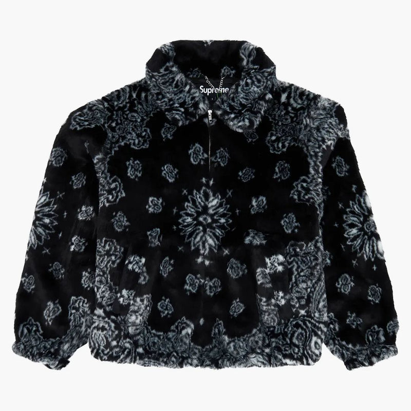 Nejvyšší bandana faux pro bombardovací bundu černá