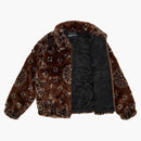 Supreme Bandana Faux for Bomber Jacket Brown