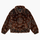 Supreme Bandana Faux for Bomber Jacket Brown