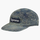 Supreme Bandana Jacquard Denim Camp Cap Blue