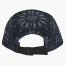 Supreme Bandana Jacquard Denim Camp Cap Indigo