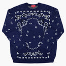 Supreme Bandana Sweater Navy