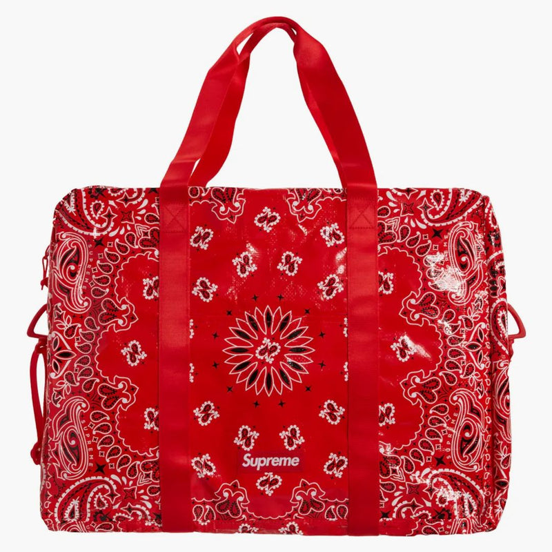 Supreme Bandana Tarp Large Duffle Bag Red